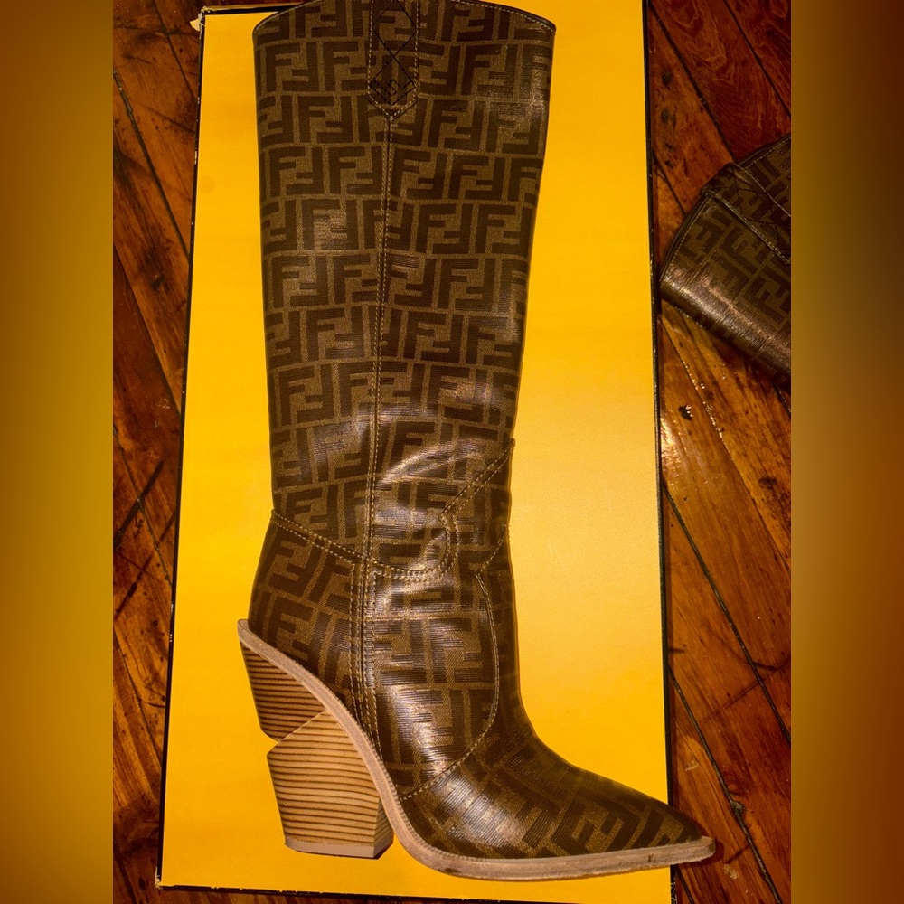 FENDI ZUCCA WESTERN COWBOY BOOT